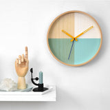 Cloudnola Flor Wall Clock | Wood Turquoise Diam 12 SKU0047
