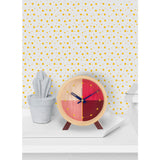 Cloudnola Flor Desk Clock | Wood Red Diam 12 SKU0059