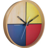 Cloudnola Flor Wall Clock | Wood Yellow Diam 12 SKU0065