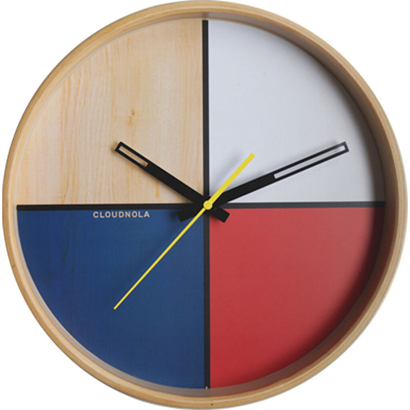 Cloudnola Flor Wall Clock | Wood White Diam 12 SKU0065