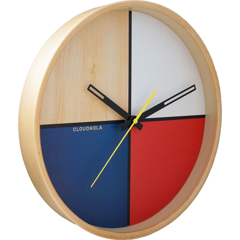 Cloudnola Flor Wall Clock | Wood White Diam 12 SKU0066