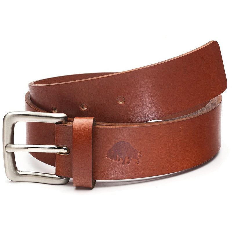 Ezra Arthur No. 1 Belt | Cognac/Nickle Buckle Sizes 32-42 CBT119N