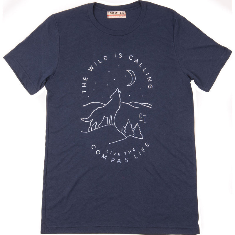 Compas Life Wild is Calling Tee | Solid Navy CSU16SS3