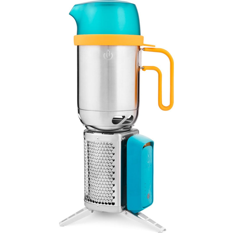 BioLite CookStove Portable Camping Stove | Silver/Blue CSB1003