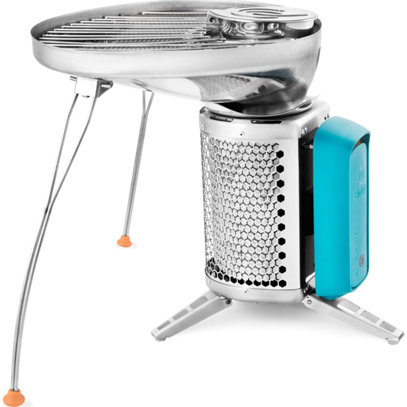 BioLite CookStove Portable Camping Stove | Silver/Blue CSB1003
