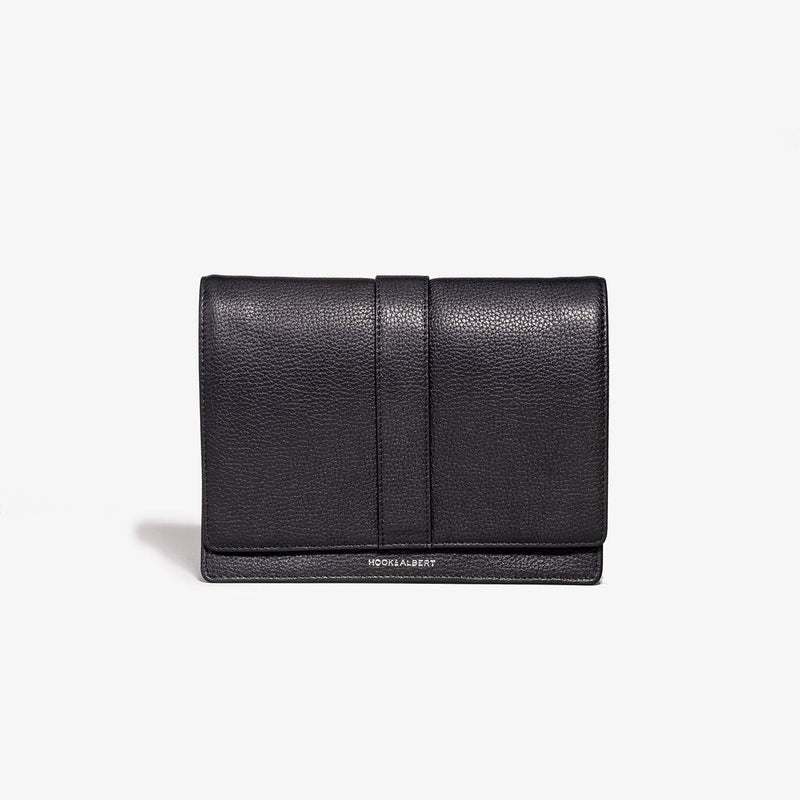 Hook & Albert Cord Leather Wallet | Black CRDWLT-LTH-BLK