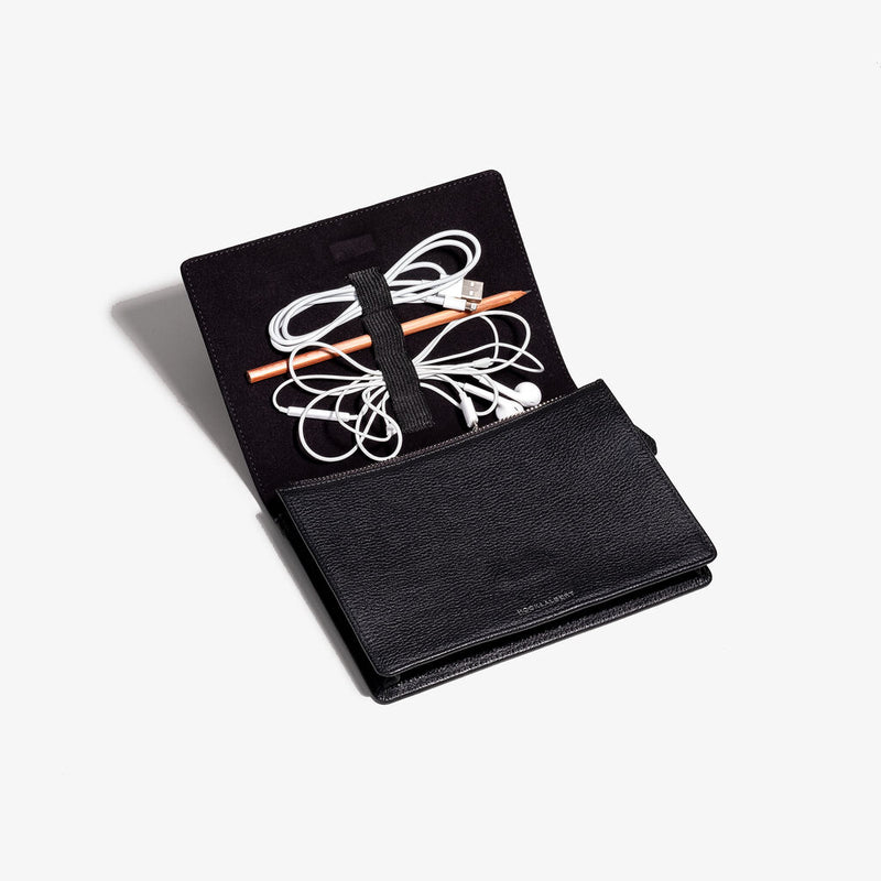 Hook & Albert Cord Leather Wallet | Black CRDWLT-LTH-BLK