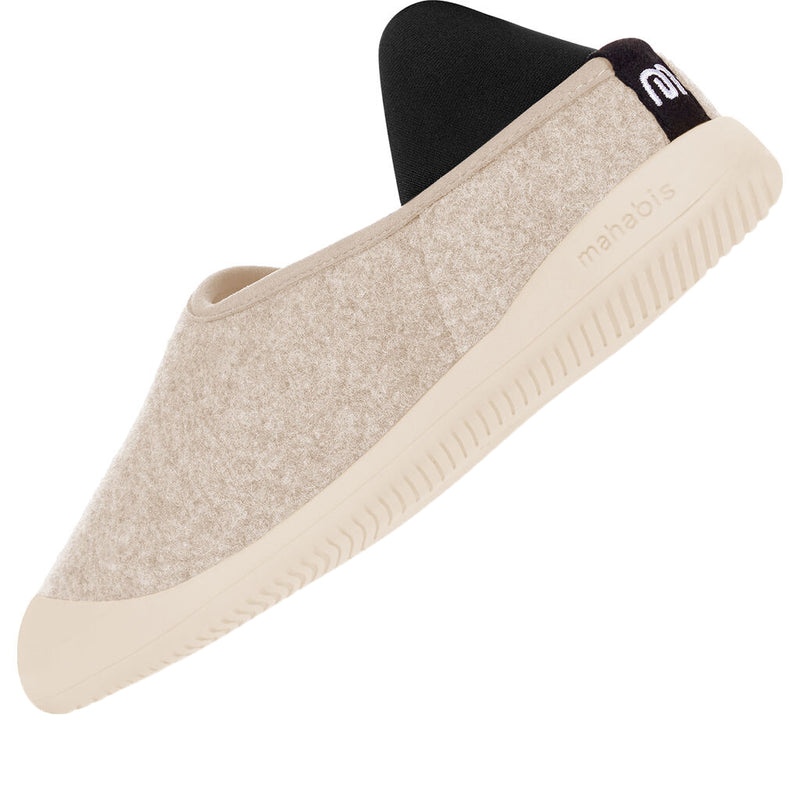 Mahabis Curve Classic Slippers | Stone/Cream – Sportique display picture 3