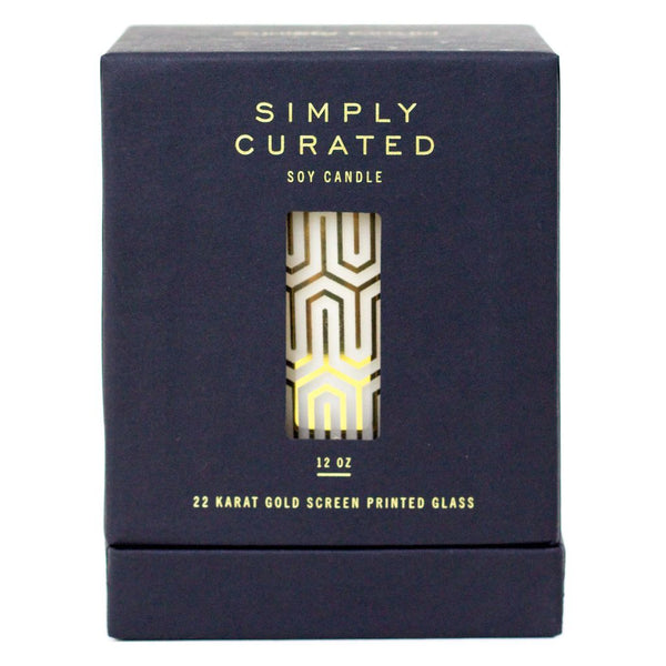Simply Curated The Cocktail Collection 22K Gold Soy Candle | Cucumber Sweetgrass