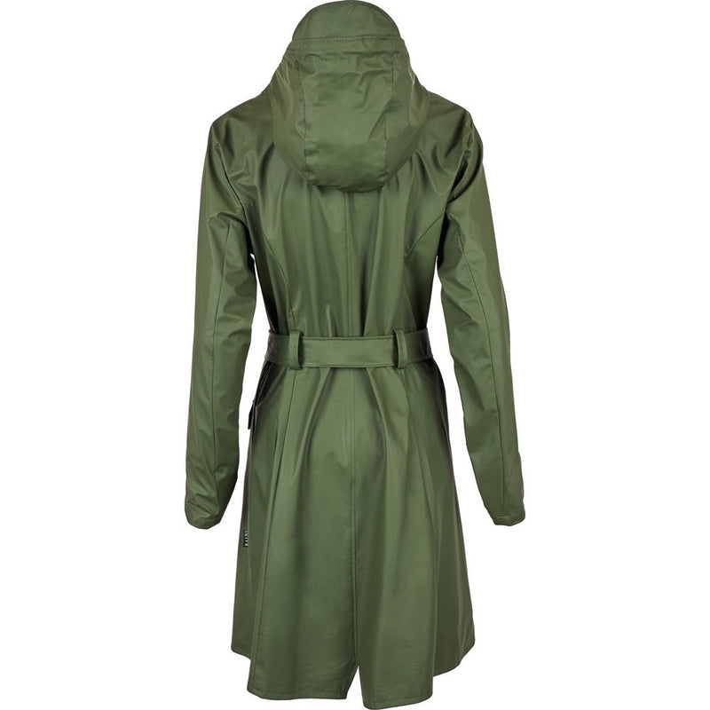 RAINS Waterproof Curve Jacket | Green 1206 S/M