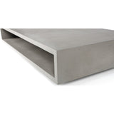 Lyon Beton Monobloc XL Rectangular Coffee Table | Light Grey  D-09545