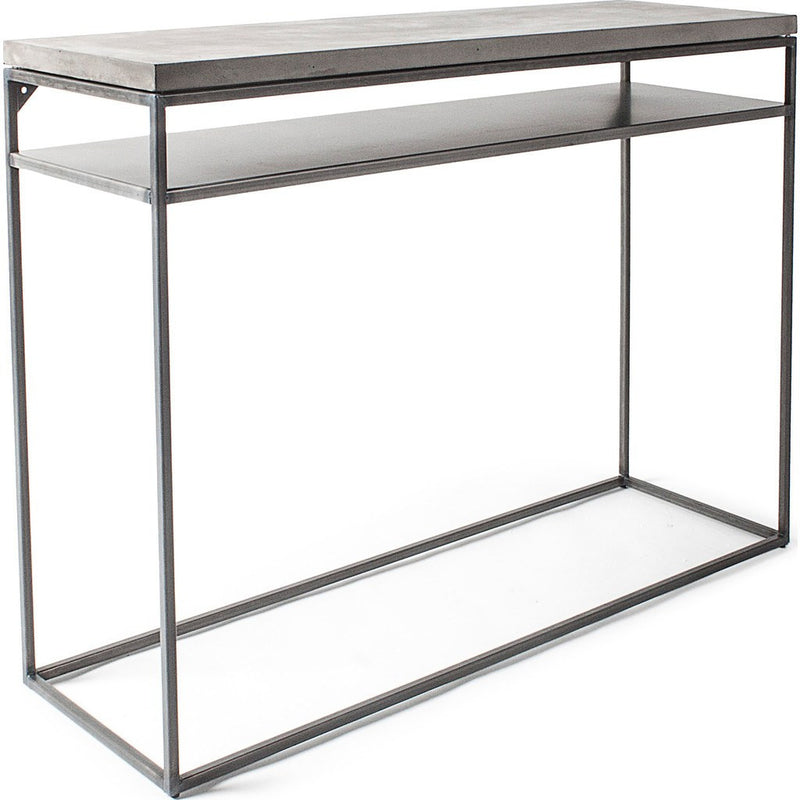 Lyon Beton Perspective Console with Shelf | Light Grey  D-09160-PE-002