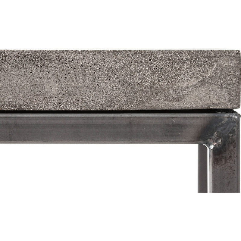 Lyon Beton Perspective Console with Shelf | Light Grey  D-09160-PE-002