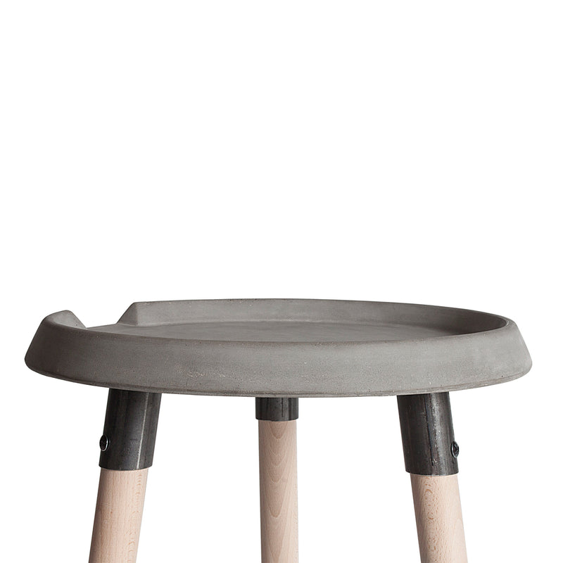 Lyon Beton Mix Side Table | Concrete D-09161-PL-003