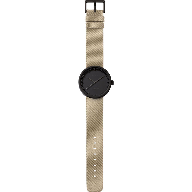 LEFF amsterdam D38 Tube Watch | Black/Sand LT71013