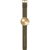LEFF amsterdam D38 Tube Watch | Brass/Green LT71024