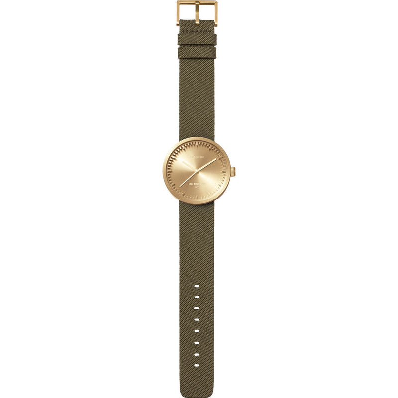 LEFF amsterdam D38 Tube Watch | Brass/Green LT71024