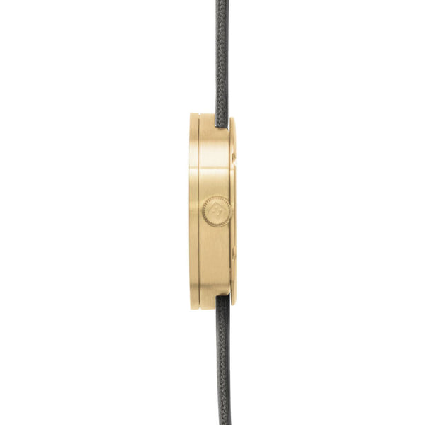 LEFF amsterdam D38 Tube Watch | Brass/Grey LT71025