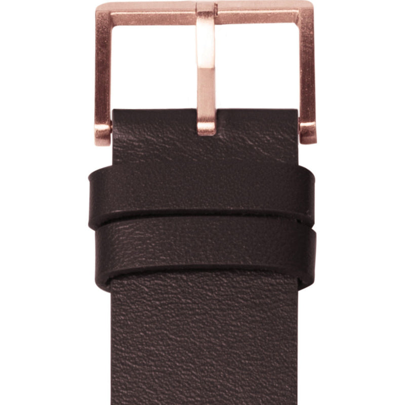 LEFF amsterdam D38 Tube Watch | Rose Gold / Brown Leather Strap-LT71032