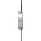 Leff Amsterdam D42 Tube Watch Cordura Leather | Steel/Sand