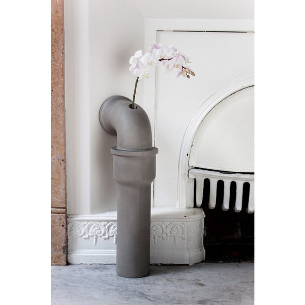 Lyon Beton Pipeline Stem Vase Small | Light Grey  DB-09105S
