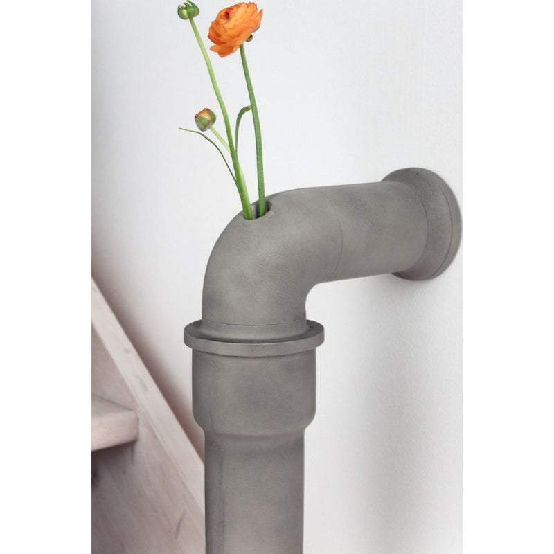 Lyon Beton Pipeline Stem Vase Medium | Light Grey  DB-09105M