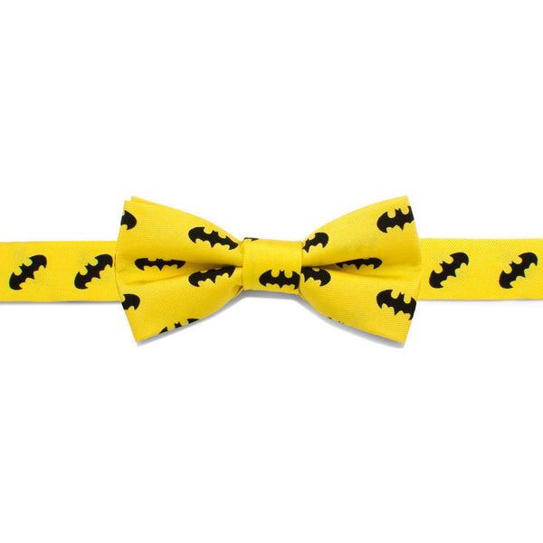 Cufflinks DC Batman Boys' Silk Bow Tie | Yellow DC-BAT1Y-KBT