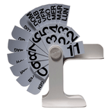 Danese Milano by Enzo Mari Timor Perpetual Desk Calendar | Black DE3079A09