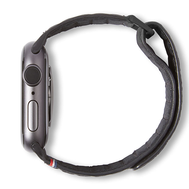 Decoded Leather Magnetic Traction Apple Watch Strap | 40mm - 38mm/Black