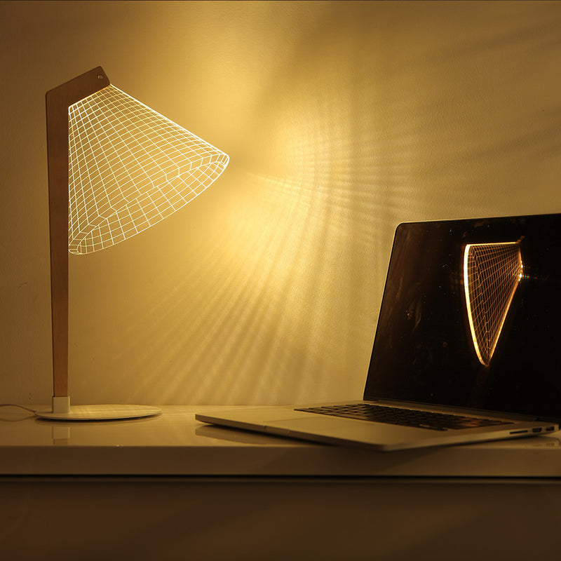 Studio Cheha Deski LED Table Lamp | Iron/Birch/Acrylic