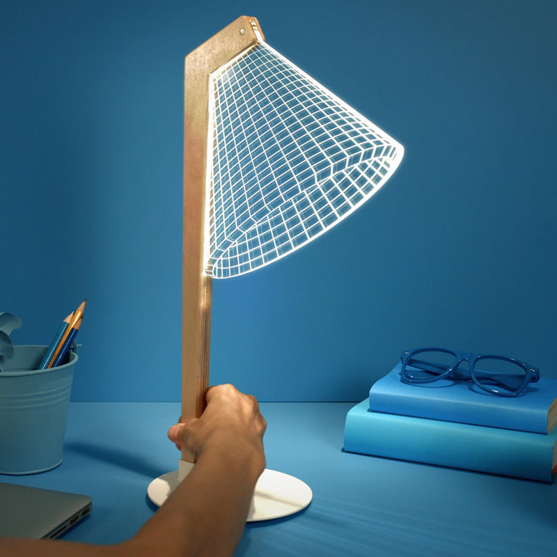 Studio Cheha Deski LED Table Lamp | Iron/Birch/Acrylic