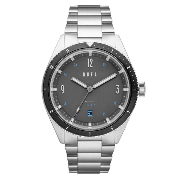 DuFa FREITAUCHER AUTOMATIC Watch | Grey / Stainless Steel DF-9034-33