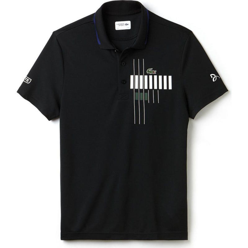 Lacoste X Novak Djokovic Men's Polo Shirt |  Black