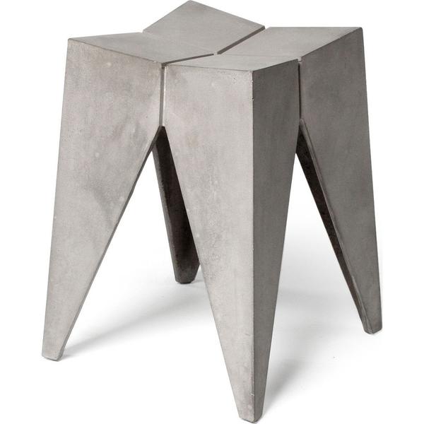 Lyon Beton Singleton Bridge Stool | Concrete/Light Grey DL-09513