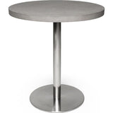 Lyon Beton Edge Round Dining Table | Concrete/Light Grey- DL-09071_SL-115