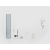 Danese Milano Stromboli Candle Holder | Chromed Metal/Glass