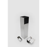 Danese Milano Levanzo Floor Ashtray & Wastepaper Basket | Satinated Stainless Steel