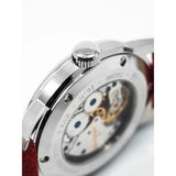 MeisterSinger N° 01 Watch | Steel Blue / Velour Suede Cognac