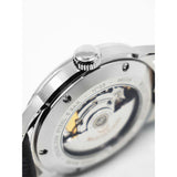 MeisterSinger N° 03 Watch | Sunburst Blue / Croco Print Calf Leather Cognac