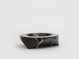 Danese Milano Paros D1 Ashtray/Centerpiece | Black Marquina Marble