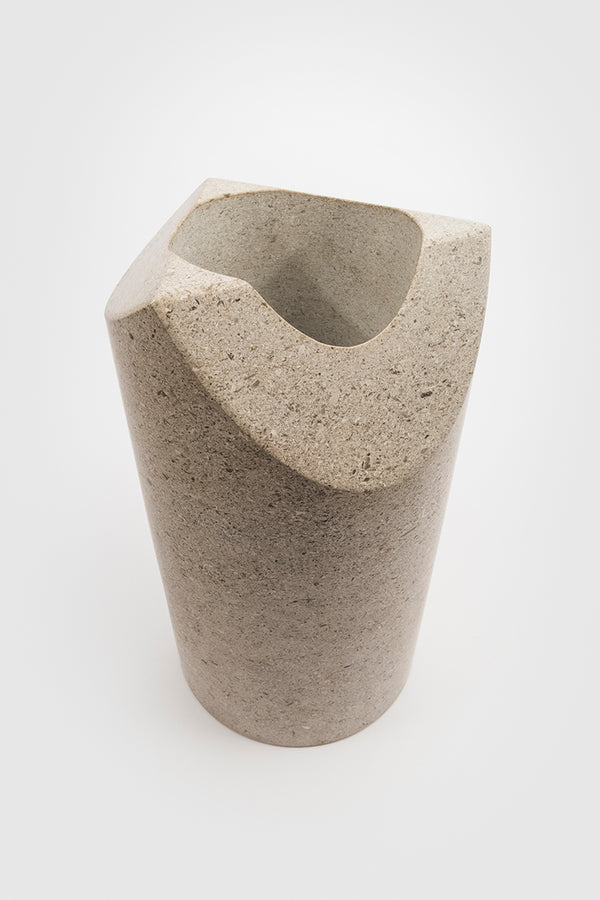 Danese Milano Paros M Vase | Beige Aurisina Stone