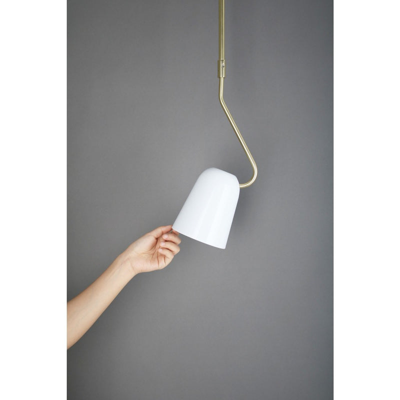 Seed Design Dobi Pendant Light | White/Brass