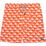 Tom & Teddy Dolphin Swim Trunk | Orange & White Size XL
