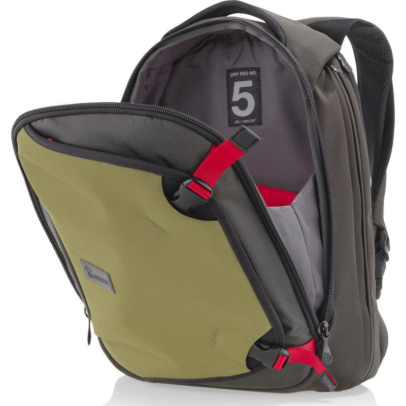 Crumpler Dry Red No 5 Backpack | Khaki/Gunmetal