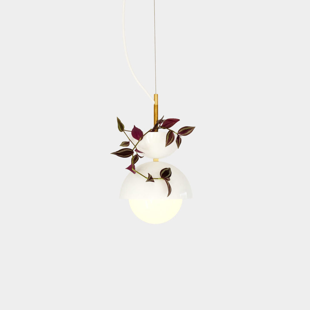Object Interface Lighting Object/Interface Hemisphere Pendant Light Planter White – Sportique