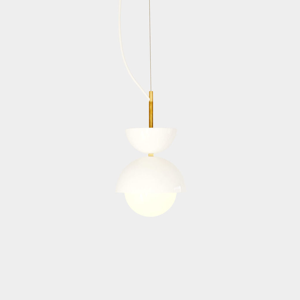 Object Interface Lighting Object/Interface Hemisphere Pendant Light Planter White – Sportique