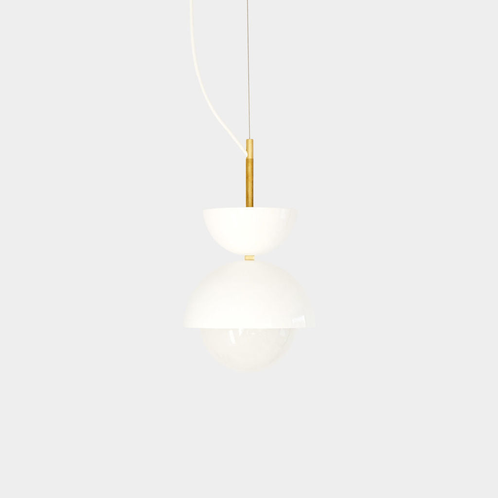 Object Interface Lighting Object/Interface Hemisphere Pendant Light Planter White – Sportique