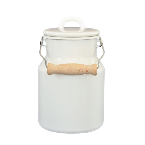 Riess Granny's 1.5L Milk Can with Lid | White