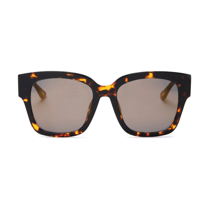 Diff Eyewear Bella Ii Sunglasses | Dark Tortoise + Gold Mirror Lens
