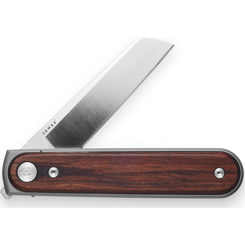 The James Brand The Duval Knife | Rosewood/Stainless Straight